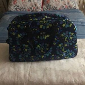 Vera Bradley rolling weekender bag